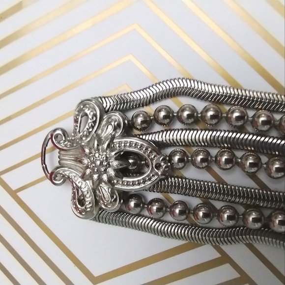 Multi Strand Tiered Necklace - Picture 14 of 16